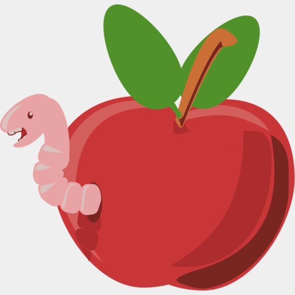 Apple with Worm Thumbnail