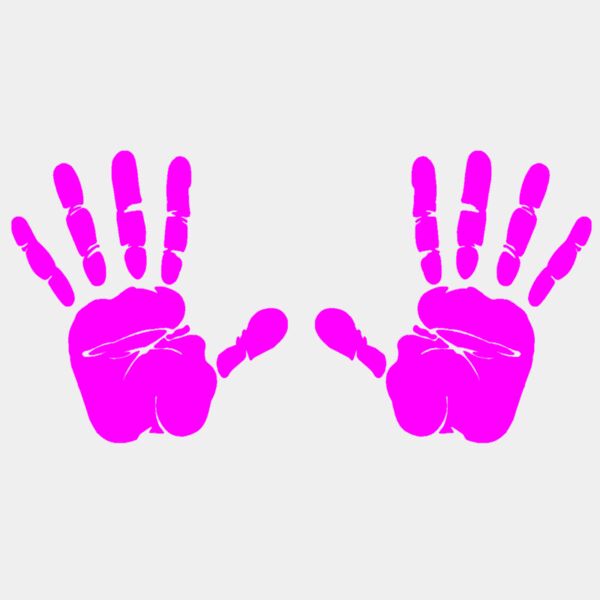 Hand Prints  Hot Pink  Thumbnail