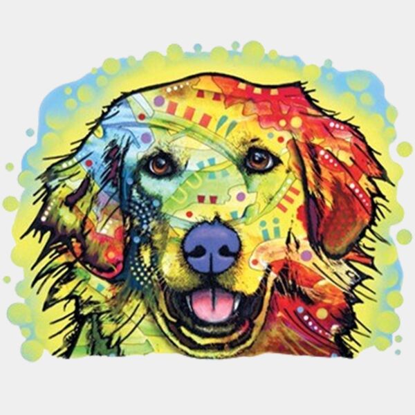 Colorful Golden Retriever Thumbnail