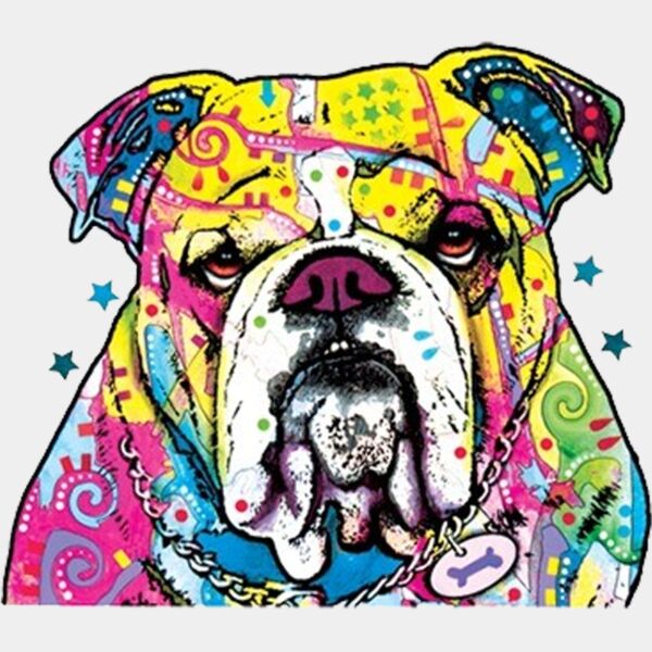 Colorful Bulldog Thumbnail