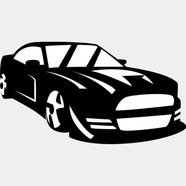 Muscle Car Silhouette5 Thumbnail