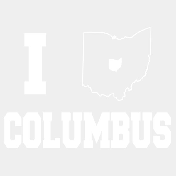 I Love Columbus  WHITE  Thumbnail