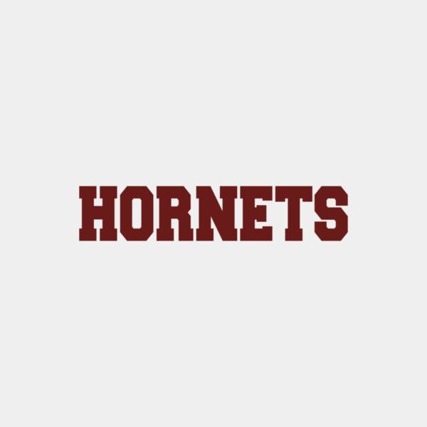 Hornets Stacked  Maroon  Thumbnail