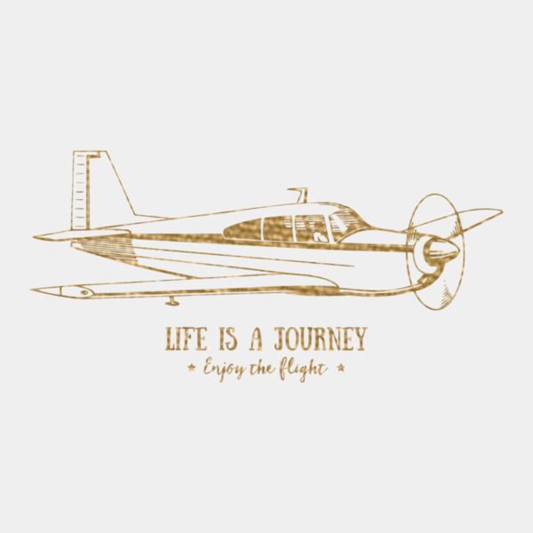 Life is a Journey  Metallic Gold  Thumbnail