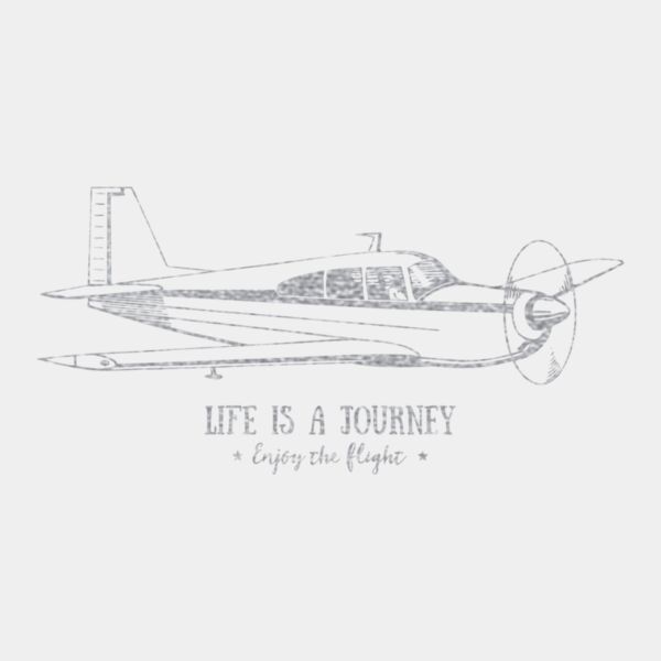 Life is a Journey  Metallic Silver  Thumbnail