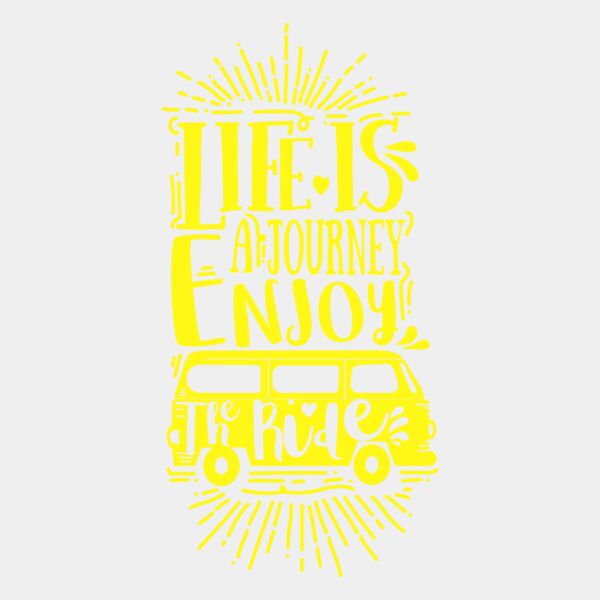 Life is an Adventure  Yellow  Thumbnail