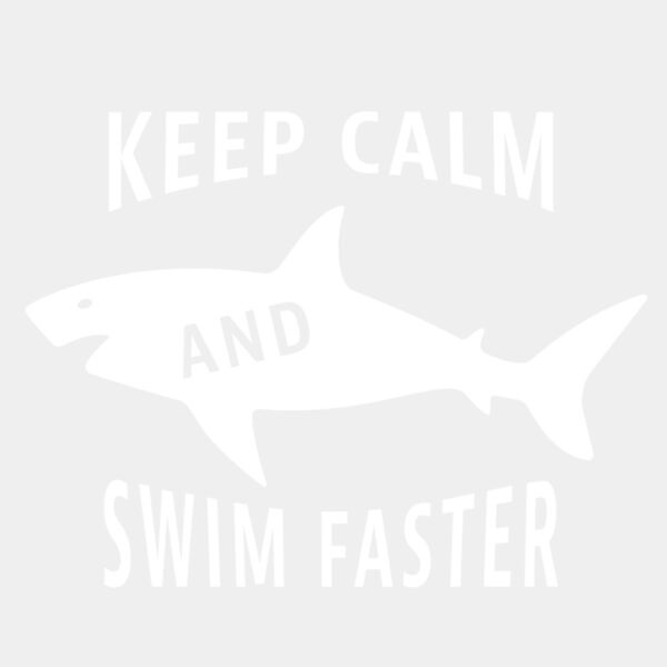 KeepCalmAndSwimFaster1White Thumbnail