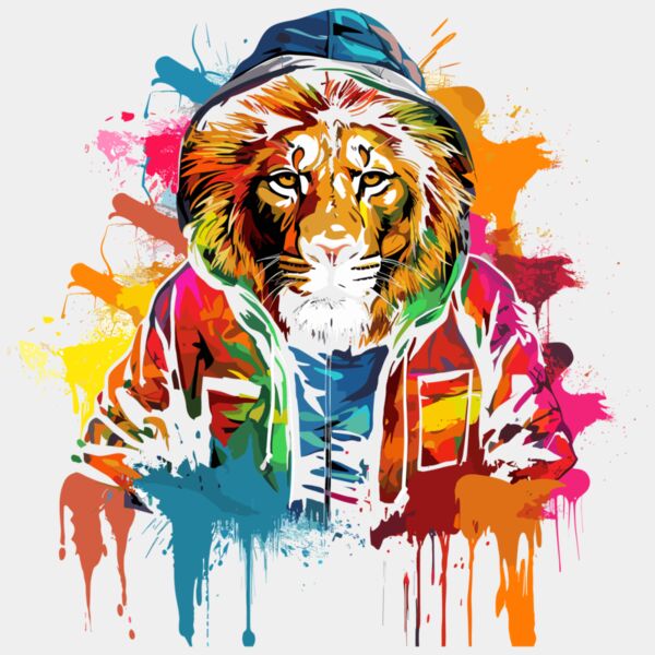 Colorful Cool Lion Thumbnail