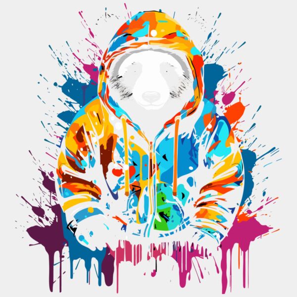 Colorful Cool Panda Thumbnail