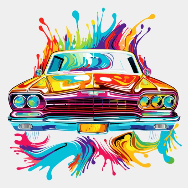 Colorful Muscle Car Thumbnail