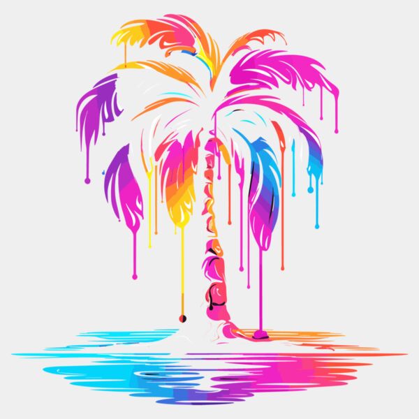 Colorful Palm Tree Thumbnail