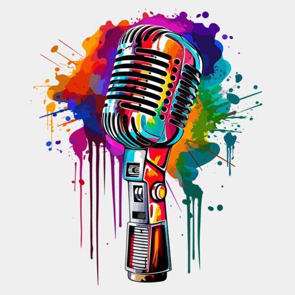 Colorful Microphone Thumbnail