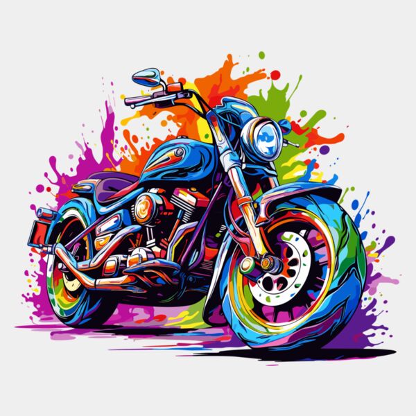 Colorful Motorcycle Thumbnail