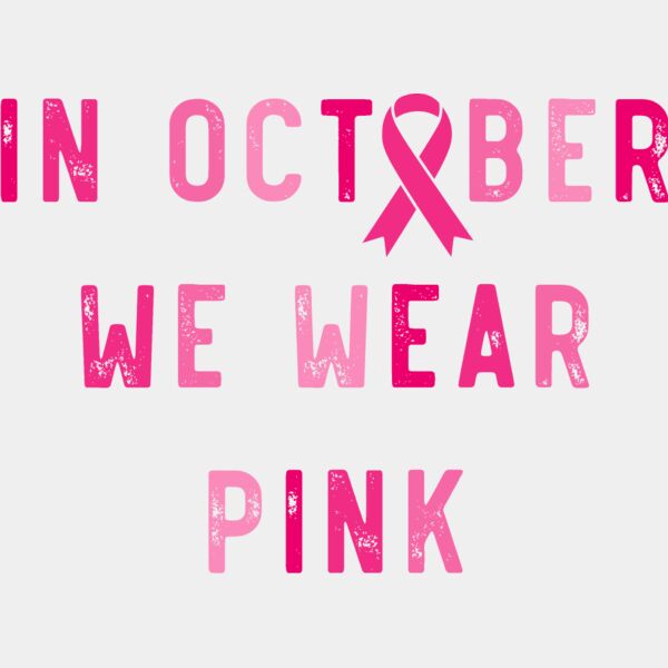 October We Wear Pink DISTRESSED Thumbnail